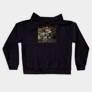 CD's and DVD's glow in the dark music scarecrow Kids Hoodie